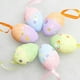 thumbnail image 4 of Decoraciones de espuma de Pascua - Colgantes de huevo multicolor de 6 piezas para fiestas navideñas y decoración del hogar - Adornos de espuma de 3x6 cm, 4 of 9