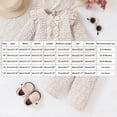 thumbnail image 6 of enyan Toddler Baby Girls Fall Outfit 6M-6T Long Sleeve Floral Print Smocked Shirt Pants 2-Piece Set Kids Girls Clothes White，18-24 Months, 6 of 7