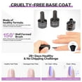 Morovan Gel Top Coat and Base Coat Set SoakOff LED Gel Nail Polish No