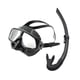 thumbnail image 2 of Conjunto de snorkel, máscara de natación profesional con cubierta para la nariz, gafas de natación ligeras Negro, 2 of 8