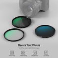 thumbnail image 2 of Kit de filtros para lente NEEWER de 37 mm UV CPL ND4 con estuche, 2 of 8