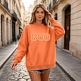 thumbnail image 5 of Garbnen Polka Dot Mock Turtleneck for Women Sweatshirt Boo Graphic Long Sleeve Womens Oversized Sweatshirt Drop Shoulder Lightweight Cozy Soft Fall Y2k Womens Sweaters, 5 of 5