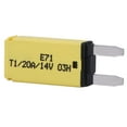 thumbnail image 2 of Circuit Breaker Blade Fuse  Circuit Breaker 14V DC Automatic Reset Mini Circuit Breaker Blade Fuses For Car Truck Boat RV 20A Yellow, 2 of 8