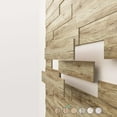 thumbnail image 3 of Concord 3D Wall Panels | Accent Wall Panels - Natural Oak | MDF Slat Planks | Wall Panels for Interior Wall Decor COS-037 (Pack of 18) 12.16 sqft, 3 of 5