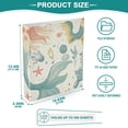 thumbnail image 5 of Mermaids Seaweed 3 Ring Binders 1.5 inch Hardcover File Folders with Interior Pockets A4 Size Organizer for School Office Hospital, 5 of 8