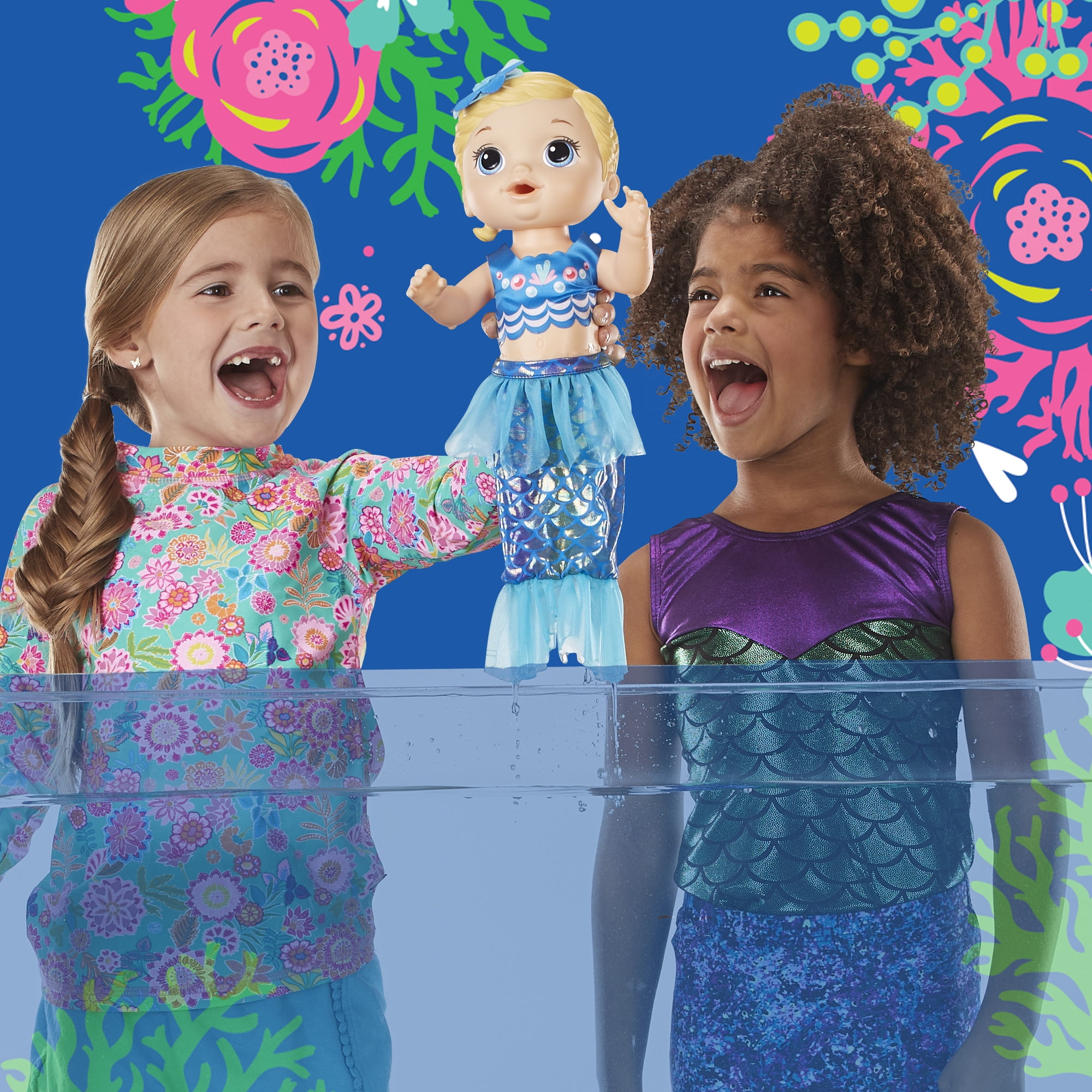 baby alive shimmer n splash mermaid blonde