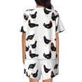thumbnail image 3 of Lsque Funny Chicken Women's Short-Sleeved Pajama Set - 2 Piece Soft and Lightweight Sleepwear Set-4X-Large, 3 of 9