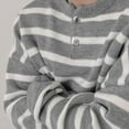 thumbnail image 6 of LOVZFMLL Men's Sweaters, Striped Crew Neck Ribbed Pullover, Fashion Casual Basic Everyday, Warm Winter Tops Loose, Fall Clothes, 6 of 9