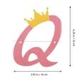 thumbnail image 2 of ELAYARD 2Pcs Party Banner Retirement Theme Golden Paper Bunting Queen Farewell Decoration, 2 of 8