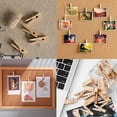 thumbnail image 2 of 50 PCS Push Pin with Wooden Clips, Durable Wooden Push Pins Clips,Thumb Tacks, Push pins for Cork Board, Photos, Craft Projects, Offices and Homes, 2 of 5