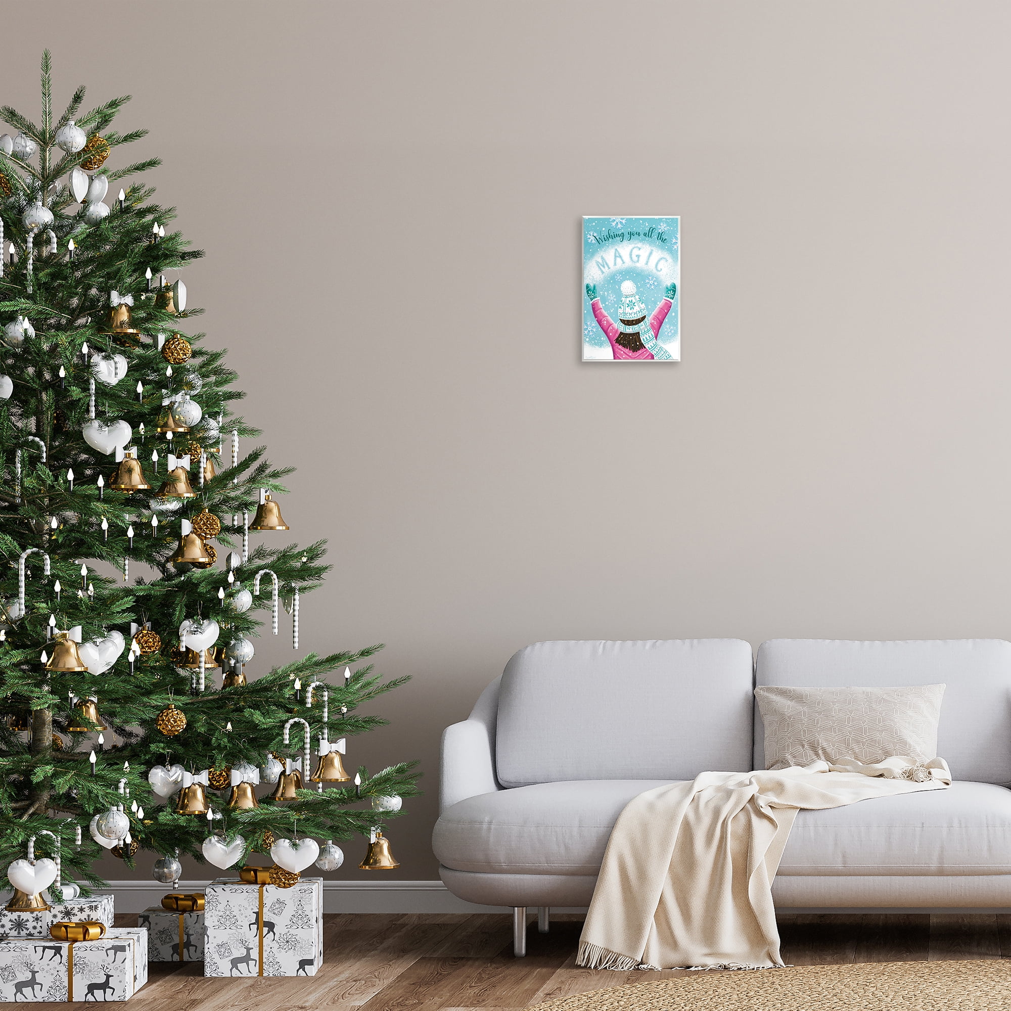 Stupell Industries Wishing You Magic Holiday Painting Unframed Art Print Wall Art, 10 x 15