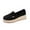 Black, variant on Fall Winter Chunky Loafers for Women Wide Width Comfortable Lightweight Fsshion Casual Shoe