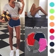 thumbnail image 6 of Inleife Color Bloacking Womens Shorts Women's Solid Color Elastic Waistband Pocket Sports Shorts Workout Yoga Shorts, 6 of 6