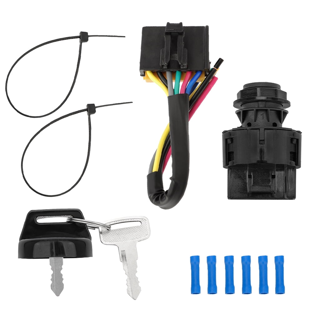 M MATI Ignition Key Switch Harness Kit for Polaris Ranger RZR Sportsman Scrambler Magnum Trail Blazer Trail Boss Xplorer Xpedition General INDY RMK Rush SwitchBack SKS