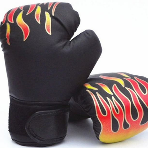 Children Kids Fire Boxing Gloves Sparring Punching Fight Training Age 3 ...