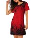 thumbnail image 2 of Balery Spiders On The Web And Space Camisón de manga corta con cuello redondo para mujer, cómodo y elegante., 2 of 6