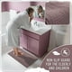 thumbnail image 5 of Alfombra de baño Yimobra, antideslizante, lavable, 80 x 50 cm, felpilla, color malva, 5 of 7