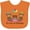 Orange, variant on Inktastic Twins 1st Birthday Bears Boys or Girls Baby Bib