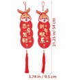 thumbnail image 2 of 2Pcs Chinese Spring Festival Rabbit Pendant with Tassel Indoor Outdoor Hanging Decor Festival Prop, 2 of 8