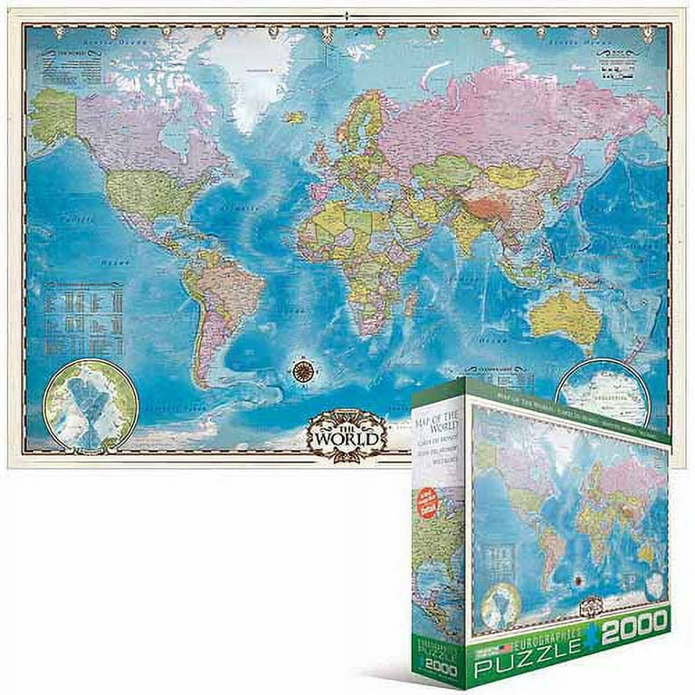 World Map Puzzle (2000 Pieces)