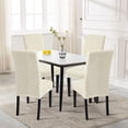 thumbnail image 2 of Jacquard Dining Room Chair Covers Set of 4, Stretch Kitchen Chair Covers Washable Parsons Chair Slipcover Removable Dining Chair Protectors for Hotel,Ceremony(Topography Beige), 2 of 6