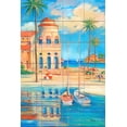 thumbnail image 1 of Tile Mural Kitchen Backsplash - Mediterranean Beach Club 1 - by Paul Brent, 1 of 1