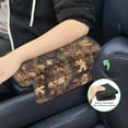 thumbnail image 6 of Renewold Car Center Console Pad Soft Armrest Cover Protector with Pockets Storage Bag Scratch Resistant Arm Rest Covering Middle Console Pad Auto Decoration, Camo Hunting Forest Branch Brown, 6 of 9