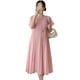 thumbnail image 2 of Vestido de verano nuevo dulce suelto tridimensional plisado vestido de largo medio, 2 of 4