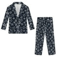 thumbnail image 4 of Xoenoiee Star Print Boys' Tuxedo Suit Set with Blazer and Pants, 2-Piece Slim Fit Formal Outfit for Wedding, Ring Bearer, Prom and Graduation, Size 9-10 Years, 4 of 7