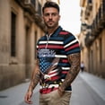 thumbnail image 3 of Aplkyhs 250th Anniversary Matching Couple Sport Shirts Quarter Zip Matching Golf Shirts for Couple Mens Shirts Casual Soft and Comfortable Moisture Wicking Suitable for Sports, 3 of 6