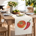 thumbnail image 3 of Tomato Table Runner, Chili Kitchen Table Runners Dress Scarves for Table Decorations Party/Restaurant/Indoor Outdoor Use, 13x108in, 3 of 9