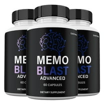 Memo Blast Advanced Capsules, Maximum Strength Pills Cognitive and Brain, MemoBlast Supplement for Clarity (3 Pack)