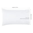 thumbnail image 2 of 100% Cotton Percale Pillowcases, 6 Pack Pillow Cases, Soft & Breathable Pillow Covers, Light Weight Fabric, Smooth Airy Weave, for Her or Him (Ivory Stripe Queen/Standard 20"x30",6), 2 of 4