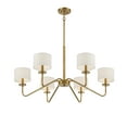 thumbnail image 5 of Trade Winds Lighting 6-Light Chandelier In Natural Brass, 5 of 7