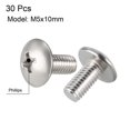 thumbnail image 2 of Tornillos de máquina Unique Bargains, tornillo Phillips M5x10mm, acero inoxidable 304, pernos de fijación 30Pcs, 2 of 3