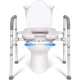 thumbnail image 1 of Asiento de inodoro elevado LimLuc con asas ajustables, 400 libras, 1 of 8