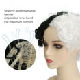 thumbnail image 3 of Black White Curly , Curly Short  Synthetic Wavy  for Party, 3 of 8