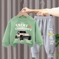thumbnail image 2 of UAYOTSE Boys Trendy Long Sleeve Sweatshirt Suit Kids 3 6 12 18 Months 2T 3T 4T 5T 6T Fit Small Medium Size Outfit Size 12-18 Months, 2 of 7