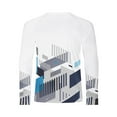 thumbnail image 2 of Mens UPF50+ Rash Guard Shirts Long Sleeve Running Outdoor Breathable Quick Dry White L, 2 of 8