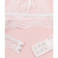 thumbnail image 5 of Squevariel Women's Sexy 1/2 Cup Lace Bra Balconette Mesh Solid Color Breathable Bra Wireless Bra, 5 of 7