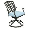 thumbnail image 1 of Dining Swivel Chair With Light Blue Cushion, 1 of 1