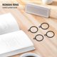 thumbnail image 4 of 40 Pack 1.5 Inch (38Mm) Inner Diameter Metal Curtain Rings Drapery Eyelet Curtain Rings - Black, 4 of 5