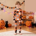 thumbnail image 5 of CAICJ98 Halloween Pajamas for Boys Pumpkin Ghost Pajamas for Toddler Girls Long Sleeve Top and Pants Pjs Set Kids 2 Piece Soft Cotton Sleepwear (2-3 T,Orange), 5 of 9