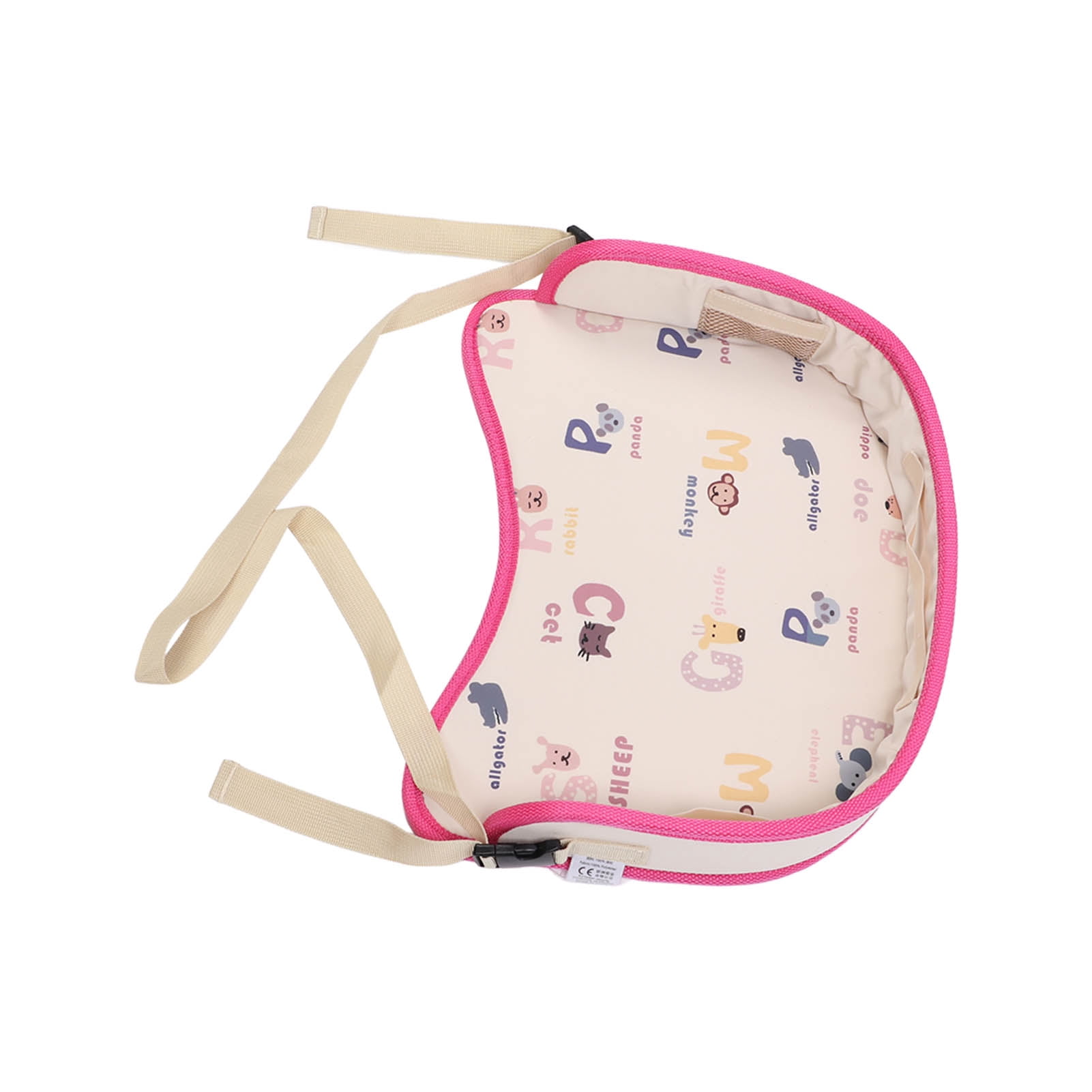 M Buder Toddler Car Seat Tray Portable Multi Functional Letters Pattern Storage for Snacking Playing, 16.5 inches / 42 cm