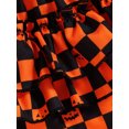 thumbnail image 6 of Franhais Newborn Girl Halloween Outfits, Long Sleeve Printed Patchwork Romper + Bow-Knot Headband, 6 of 9