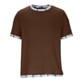 thumbnail image 3 of Camiseta Casual de Manga Corta con Cuello Tripulado 100% Fibra de Poliéster Lavable Camisetas de Trabajo Al Aire Libre de Manga Larga para Hombres, 3 of 7