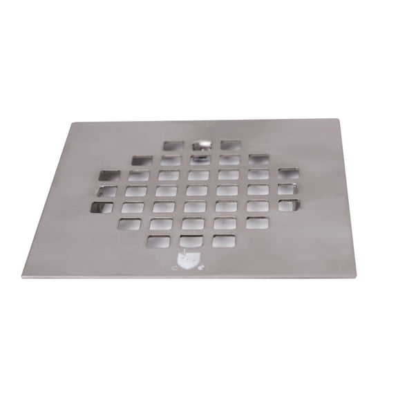 Westbrass D206-SQG-07 4-1/4" Square Grate Shower Drain Cover, Satin Nickel