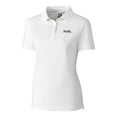 thumbnail image 2 of Women's Cutter & Buck White Atlanta Braves DryTec Advantage Tri-Blend Pique Polo, 2 of 3