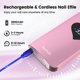 thumbnail image 3 of Taladro de uñas Lavinda Professional 35000 RPM inalámbrico, color rosa, 3 of 8