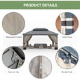 thumbnail image 4 of Kullavik 12'x16' Hardtop Gazebo, Outdoor Double Roof Canopy with Netting and Curtains, Galvanized Metal Frame, Sunshade for Patio, Backyard, Deck and Lawns-Sand, 4 of 7